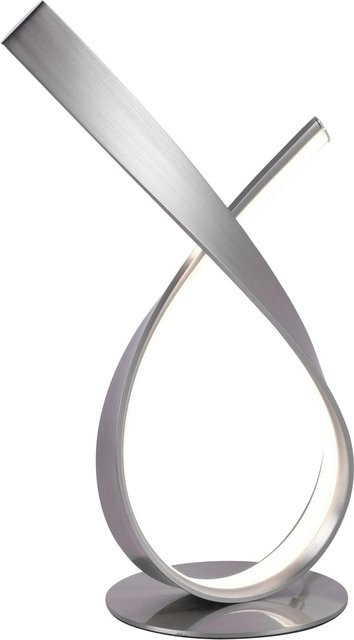 Paul Neuhaus Tischleuchte Linda in Silber aus Stahl, dimmbar, Höhe: 38,5 cm - Bild 1