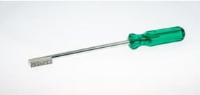 Fritz Müller Schleifmittel Form P mit Handgriff, 3-reihig, Grün, B: 40 mm, H: 10 mm - Bild 1