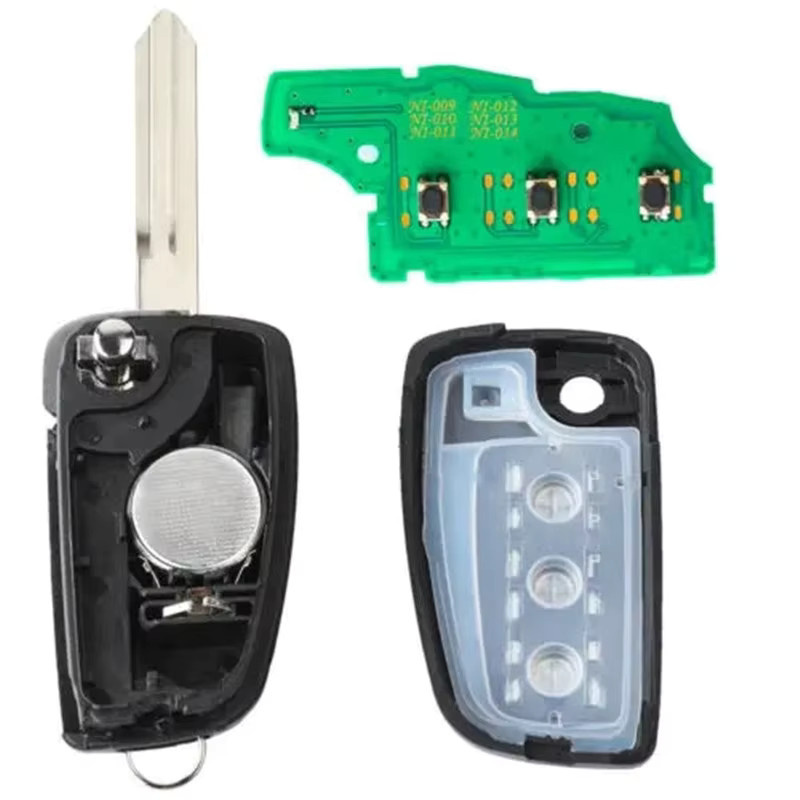 Keyecu Remote Flip Auto Schlüsselanhänger 434 MHz für Nissan Rogue 2015-2018 mit PCF7961M Chip CWTWB1G767 TWB1G767 28268-4CB1A in Schwarz - Bild 2
