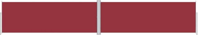 Furnicato Ausziehbare Seitenmarkise Rot mit Automatikfunktion aus Polyester - Bild 1