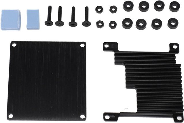 Orange Pi Zero 3 Aluminiumgehäuse mit passiver Kühlung in Schwarz - Bild 1