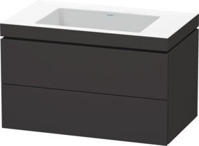 Duravit Waschtischunterschrank L-Cube c-bonded, Wandhängend, Grau matt, B/T/H: 80 x 48 x 50 cm - Bild 1