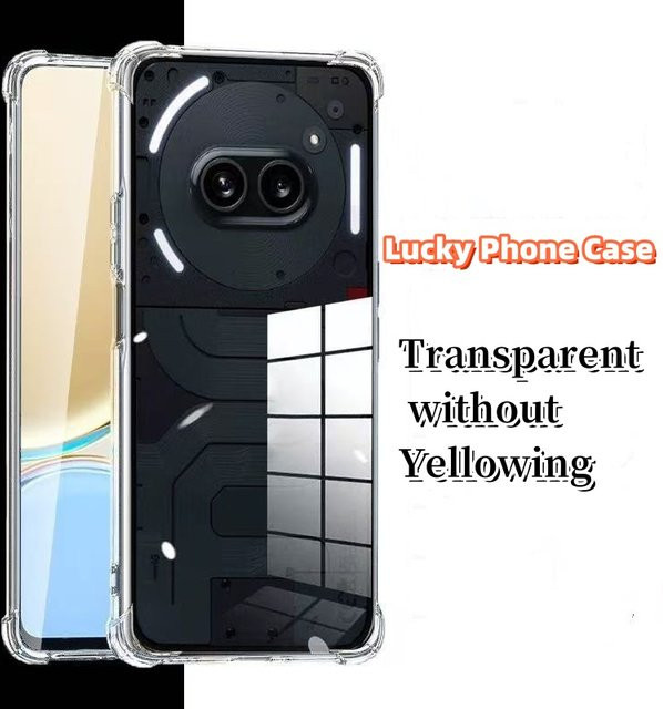 Transparente und stoßfeste TPU-Handyhülle für Nothing Phone 3a PRO, Phone 3a, Phone 2a und Phone 2 in Clear - Bild 1