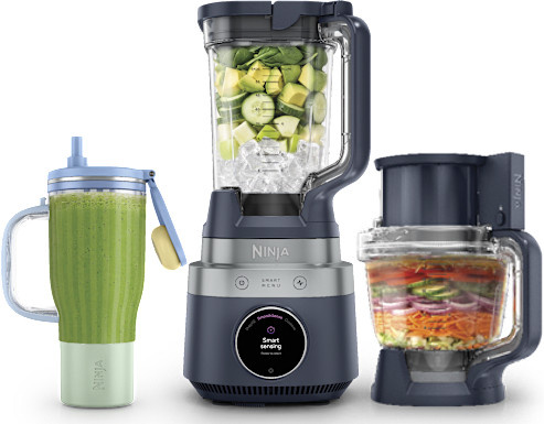 Ninja CrushBOSS 3-in-1-Küchensystem mit Food Processor und Becher, Mitternachtsblau, LB401EUBL von SharkNinja - Bild 1