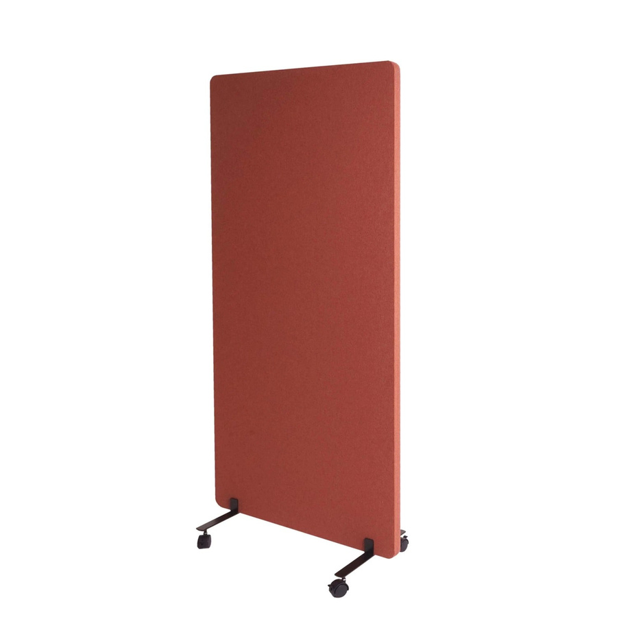 Proregal Akustik-Trennwand Doppelwandig Rollbar als Büro-Sichtschutz und Pinnwand, Farbe: Braun, H x B x T: 167 x 80 x 39 cm - Bild 2