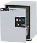 asecos Sicherheitsunterbauschrank Typ 90 UB-S-90 mit Schublade, Farbe Lichtgrau, B: 59,3 cm, T: 60,0 cm, H: 80,0 cm - Bild 1