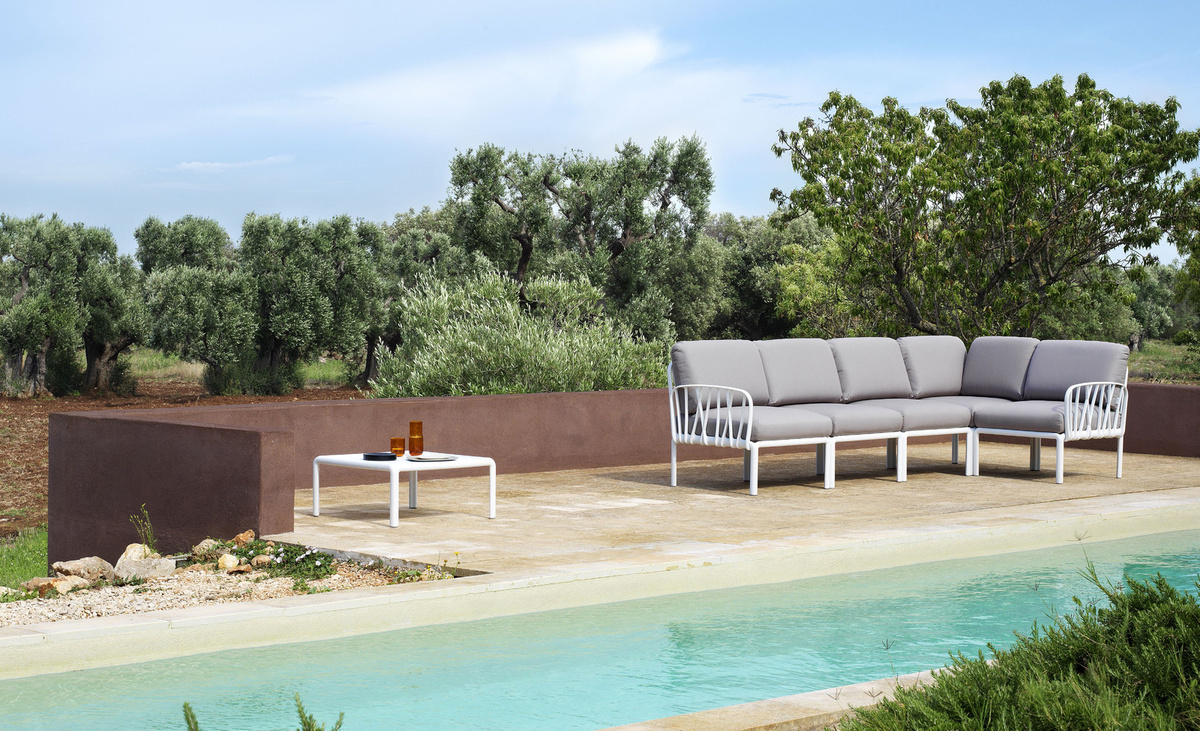 Nardi Komodo Couchtisch in Weiß für Garten und Terrasse - Bild 1