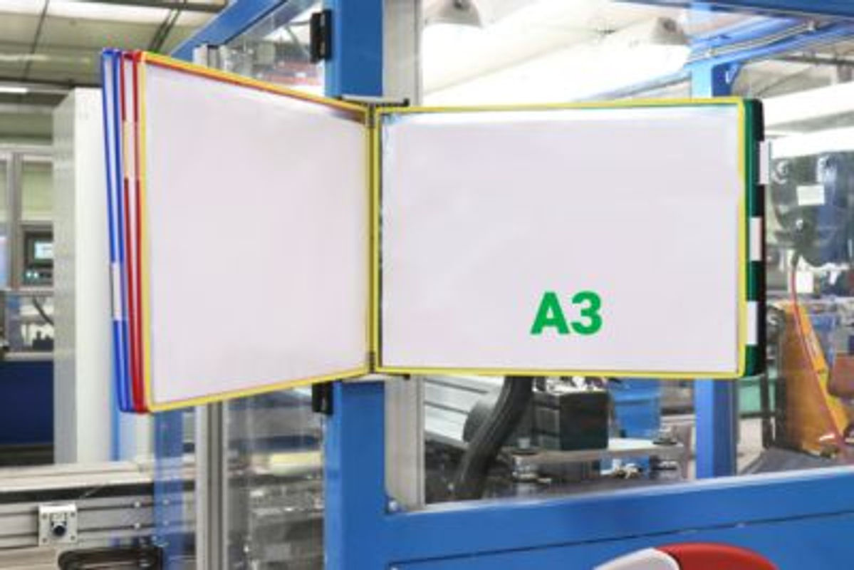 Tarifold Sichttafel DIN A3 quer, 10 Stück, farbsortiert, mit Metalldrehzapfen für alle Trägersysteme - Bild 2