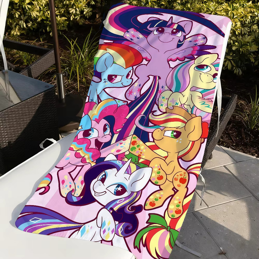 Hasbro My Little Pony Handtuch für Kinder, schnelltrocknend, Multicolour - Bild 4