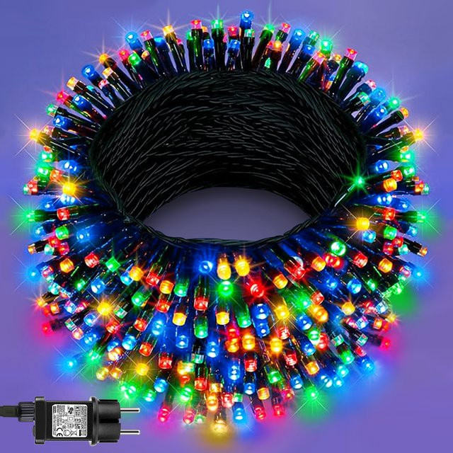 CHNAITEKE RGB Lichterkette Multicolor wasserdicht für Außenbereich und Garten - Bild 1