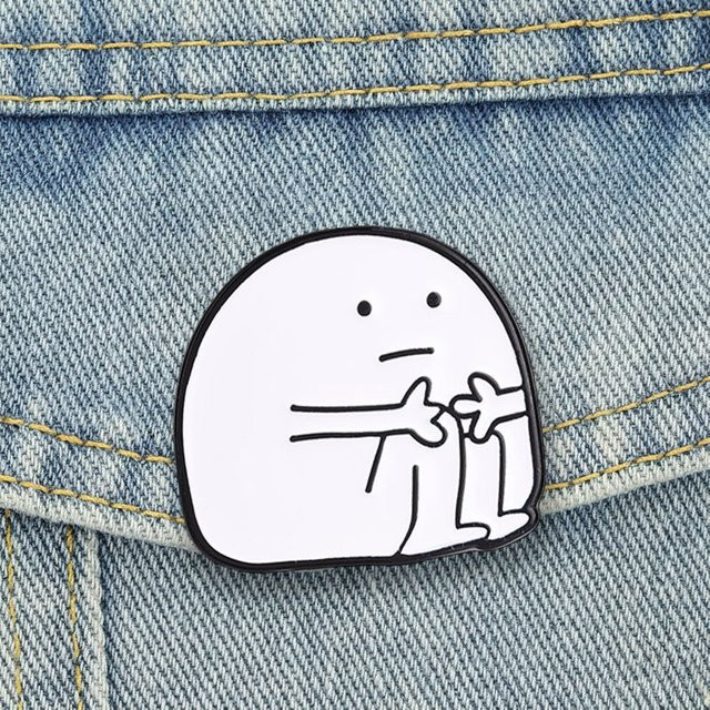 Miss Zoe Brosche, Emaille-Pin, Weiß, Unisex - Bild 1