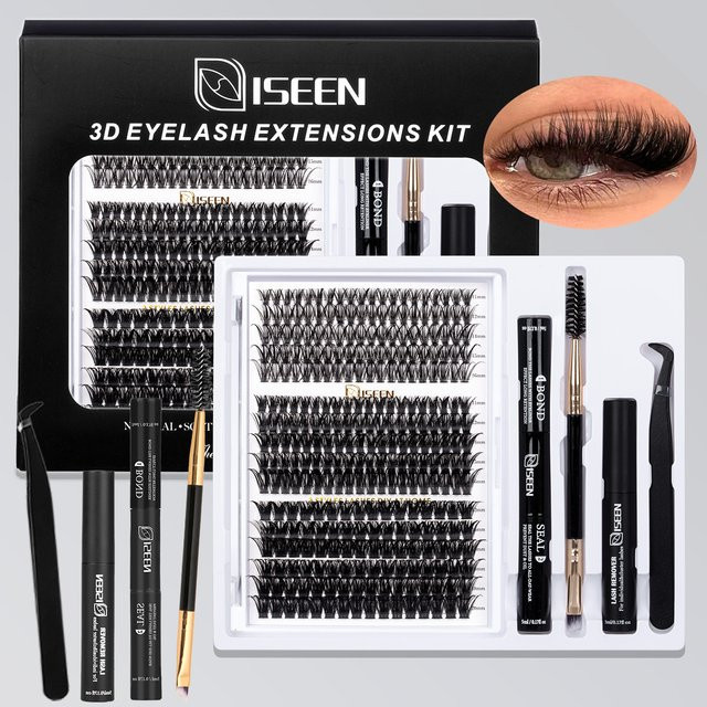 ISEEN DIY-Wimpernverlängerungen D Curl, Natürlich - Bild 1