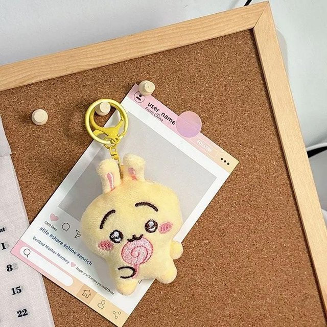 Yiran toy Chiikawa Glockenanhänger, Plüschpuppe, Taschenanhänger, ab 6 Jahren - Bild 1