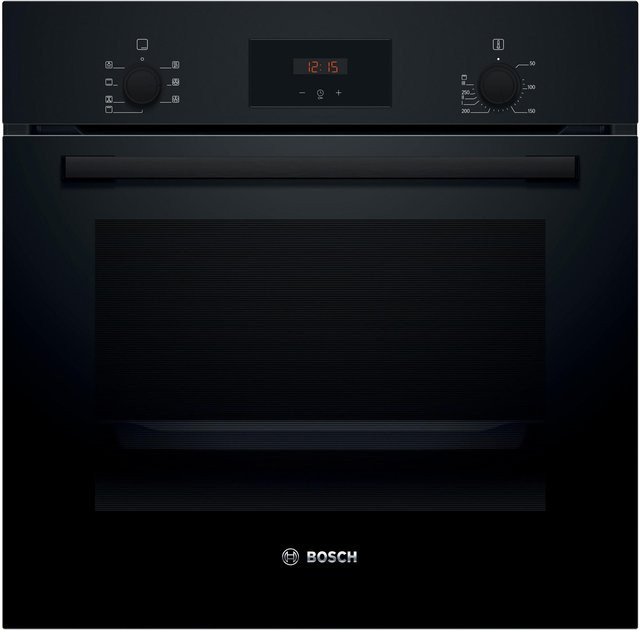 Bosch Backofen-Set HBD236ABM6 mit Induktionskochfeld in Schwarz, Einbaugerät mit Heißluft und LED-Display - Bild 1