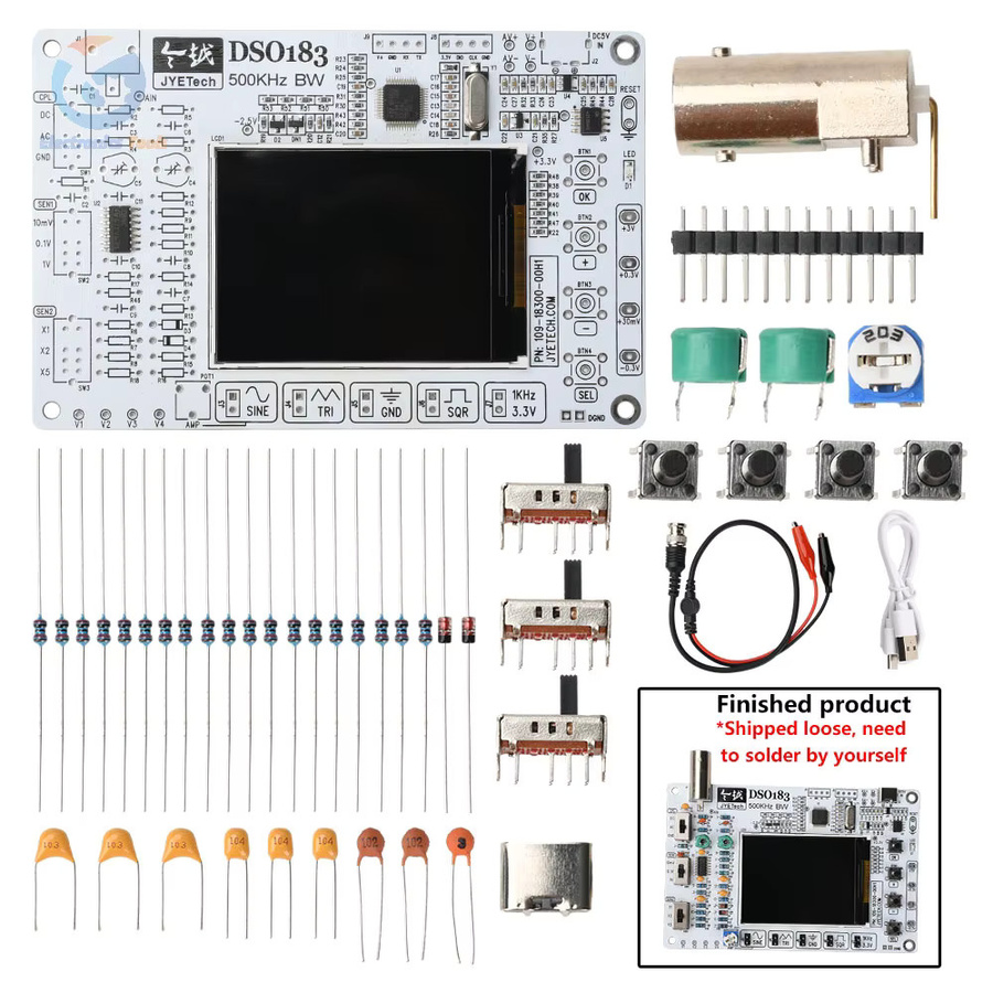 Gaqqee DSO183 Digitales Oszilloskop DIY Elektronik-Trainingsset mit Typ-C-Schnittstelle, 0-500KHz - Bild 4