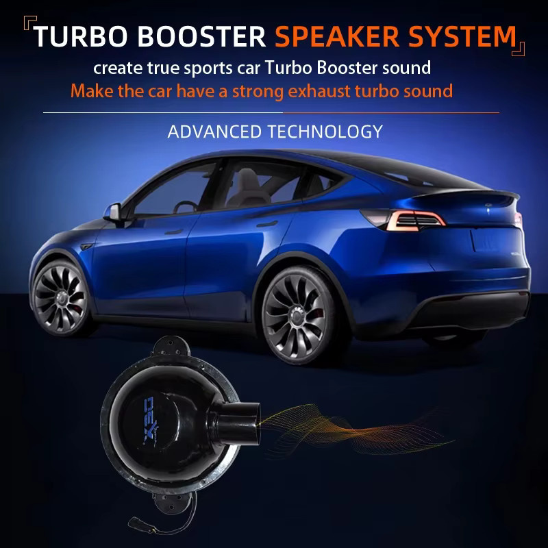DEX Elektronischer Lautsprecher mit Turbo-Sound für Tesla Model 3 und Model Y in Schwarz - Bild 2