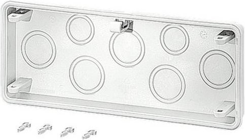 Hensel Anbauflansch Mi FM 40 aus Kunststoff in Weiß 2xM25/32,5xM32/40 - Bild 1