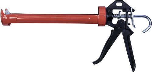 CONNEX Kittpresse aus Edelstahl für Kartuschen von 310 bis 400 ml in Silber und Rot - Bild 1