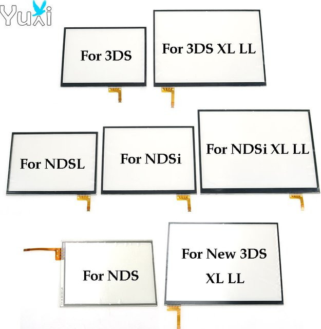 YuXi Ersatz Touch Screen Panel Display Digitizer Glas für Nintendo DS Lite, NDSi und New 3DS XL LL in Transparent - Bild 1