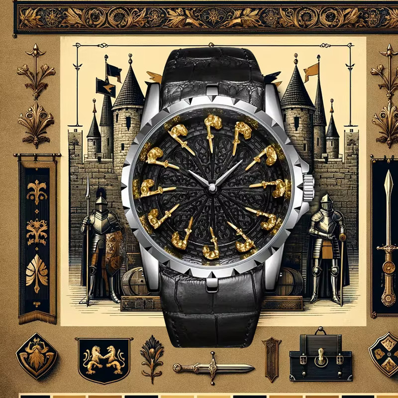 CAROTIF Armbanduhr Quarz, Edelstahl, Silber, Schwarz, Herren - Bild 2