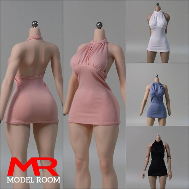 DMTOYS Weibliche Rückenfreies Kleid Kurzen Rock Kleidung Modell, Zubehör - Bild 1