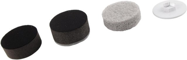 KONNWEI Elektrischer Spin Scrubber Ersatzaufsatz Set, 3 Stück, Farbe: Grau, inklusive Grobfaser und Schwamm - Bild 1