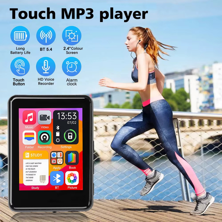 AideeMaster MP3-Player mit Touchscreen, Bluetooth 5.4, 2,4 Zoll Kamera und Hi-Fi Lautsprecher in Schwarz - Bild 5