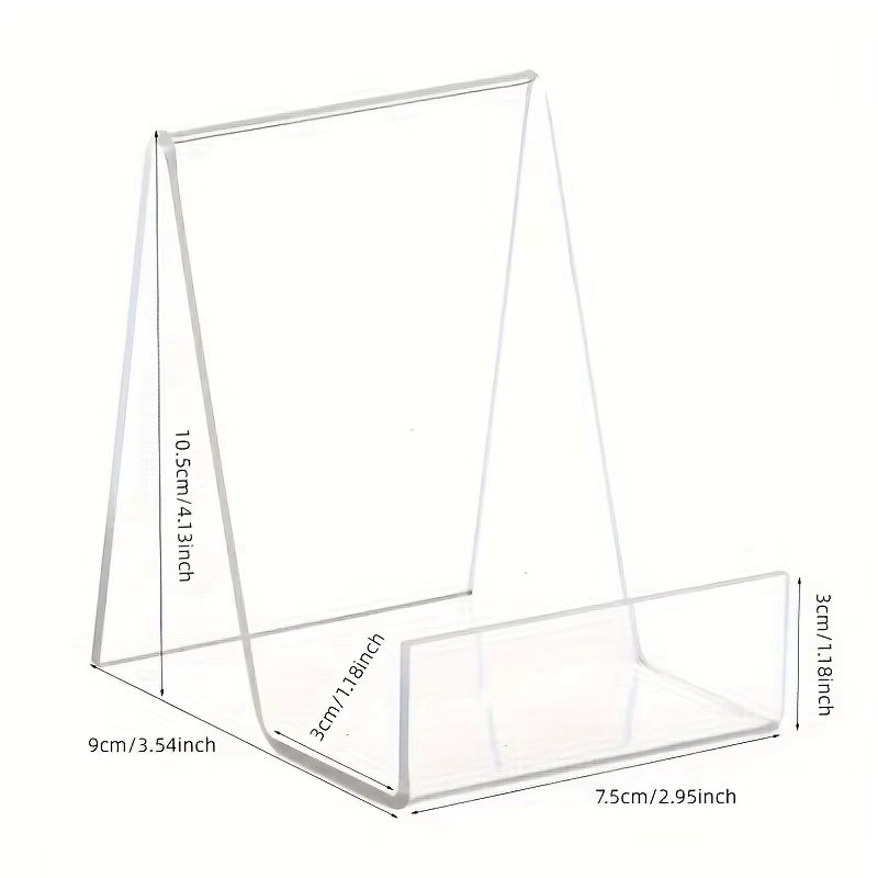 Transparenter Acryl-PVC-Buchständer als Präsentationsregal für Bibliotheken und Einkaufszentren - Bild 1