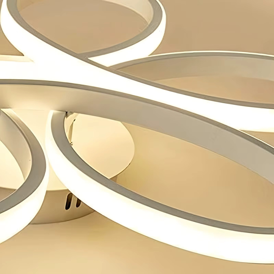IRALAN LED Deckenleuchte in Gold, dimmbarer Ring-Kronleuchter mit Fernbedienung, 79 W, Durchmesser: 60 cm - Bild 3