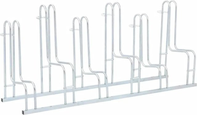 vidaXL Fahrradständer für 6 Fahrräder, freistehend, aus verzinktem Stahl, 4005572 - Bild 1