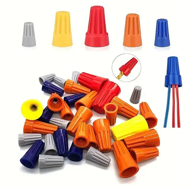 Schnellverbinder-Set mit Schraubklemmen und Steckverbinder für elektrische Geräte in Box, AWG 24-7, 40-teilig oder 220-teilig - Bild 1