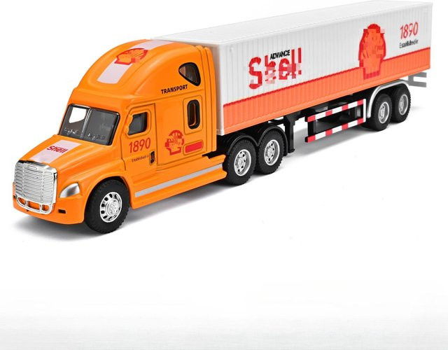 Linyi toy car Amerikanischer Stil Container LKW, Spielzeugauto, 1:48, Metall, ab 14 Jahren - Bild 1