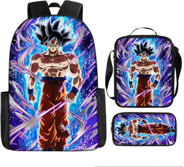 DewBloom Dragon Ball Kinderrucksack-Set aus atmungsaktivem Oxford-Stoff in Multicolour - Bild 1