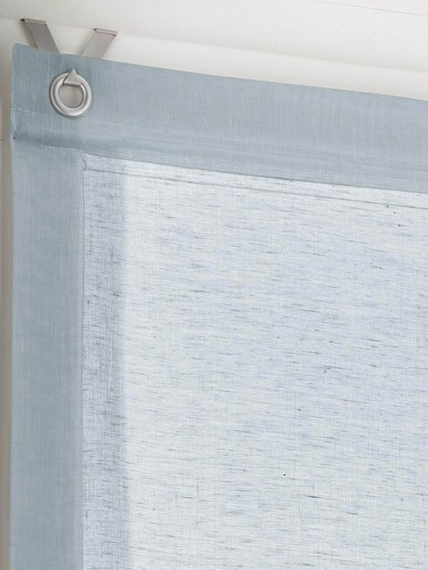 Raffrollo Heine Home in Blau, semi-transparent, aus 100% Polyester, B: 140 cm, H: 45 cm - Bild 1