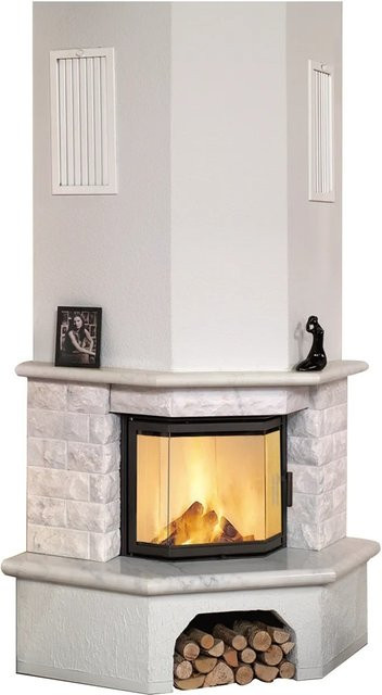Hark Kaminofen-Bausatz Vermont mit Marmorverkleidung in Naturweiß, 8 kW, Energieeffizienzklasse A+ - Bild 1