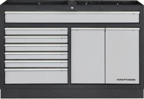 Kraftwerk Mobilio Schubladenschrank aus Buche-Multiplex mit 7 Schubladen und 2 Auszügen, Breite: 136 cm, Tiefe: 40,6 cm - Bild 1