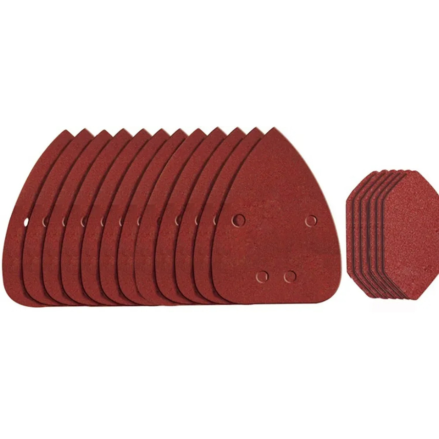 Worx Schleifpapier-Set für Detailer für Holz in Rot mit Körnungen K80/120/240 - Bild 2