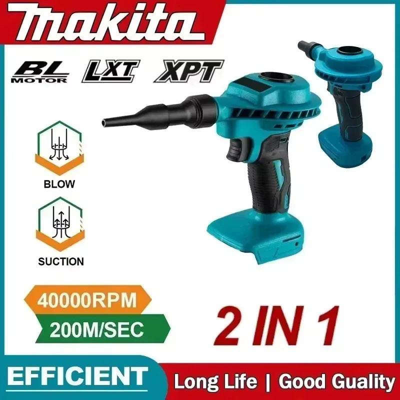 Makita 2-in-1 Akku-Luftstaubmaschine mit Staubsauger- und Kompressorfunktion für die effiziente Reinigung von Computern und Elektronik, kompatibel mit Makita-Akkus - Bild 3