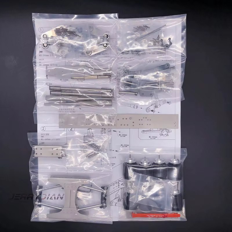 SCALECLUB Einzelhalter 8 Airbag-Tandem-Aufhängungssystem, 1:14, Zubehör - Bild 3