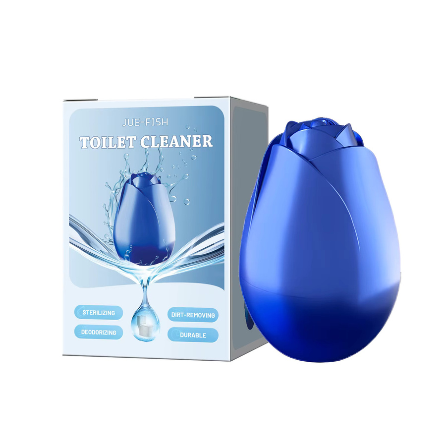 Jue-Fish Toilettentank-Rosenreiniger in Blau für langanhaltende Frische und einfache Flecken- sowie Geruchsentfernung - Bild 4