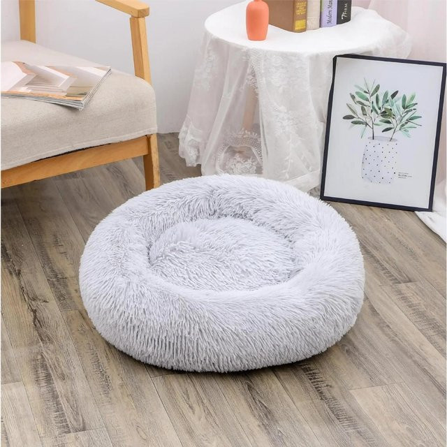 Yiran Furniture Plüsch Katzenhaus und Hundehaus aus 100% Baumwolle, rundes Haustiernest, Durchmesser: 40 cm - Bild 1