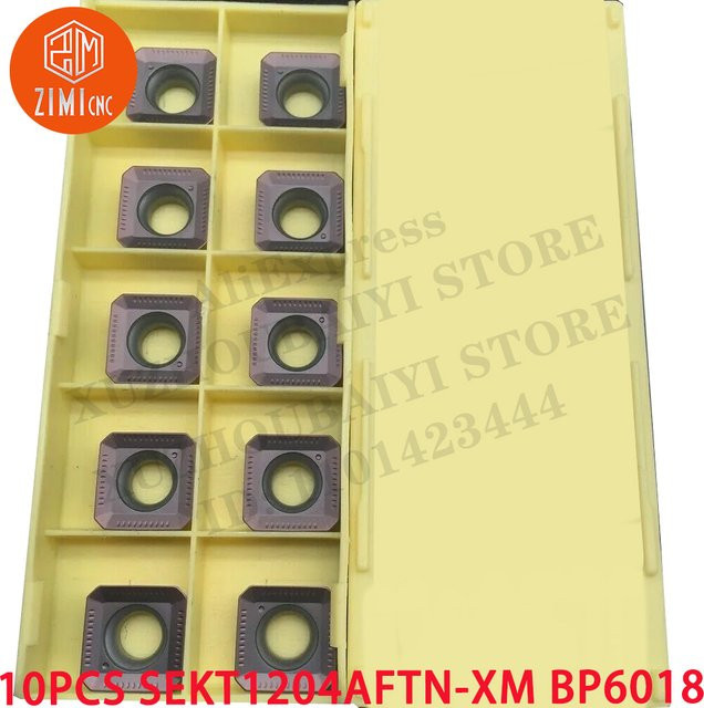 10 Stück CKCNC SEKT1204AFTN Hartmetalleinsätze für CNC-Drehmaschinen und mechanische Schneidwerkzeuge - Bild 1