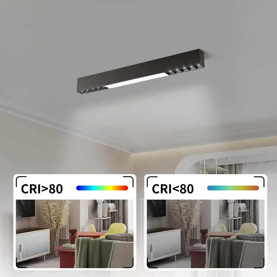 Nettlife LED Deckenlampe Modern Schwarz, 30W, Dimmbar mit Fernbedienung, Durchmesser: 53 cm - Bild 2