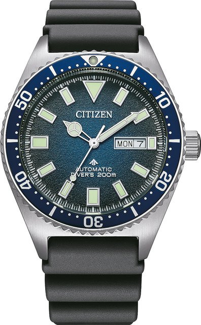 Citizen Armbanduhr Promaster Marine, Automatik, Edelstahl, Blau, Herren - Bild 1