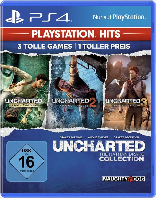 Sony Uncharted Collection Teil 1-3 PlayStation Hits für PlayStation 4 Action Adventure - Bild 1