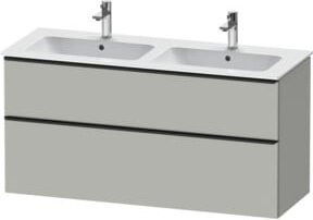 Duravit Waschtischunterschrank D-Neo Wandhängend in Schwarz und Grau Matt, B: 128 cm, T: 46,2 cm, H: 62,5 cm - Bild 1