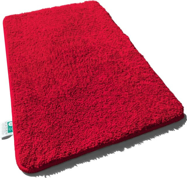 Casa Pura Badematte aus Mikrofaser in Berry Red, rechteckig und modern - Bild 1