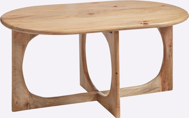 Couchtisch von Heine Home aus Mango-Holz in Braun und Beige, B/T/H: 100 x 60 x 45 cm - Bild 1