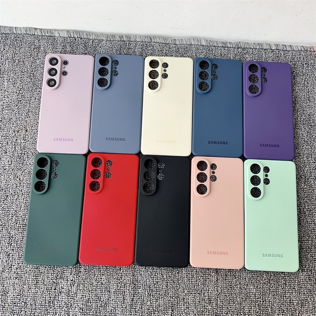 Stoßfeste Silikon-Softhülle für Samsung Galaxy A51 A14 A15 A16 A17 A22 A23 A55 A56 A53 A72 A73 A26 A35 in Rot mit mattem Finish - Bild 1