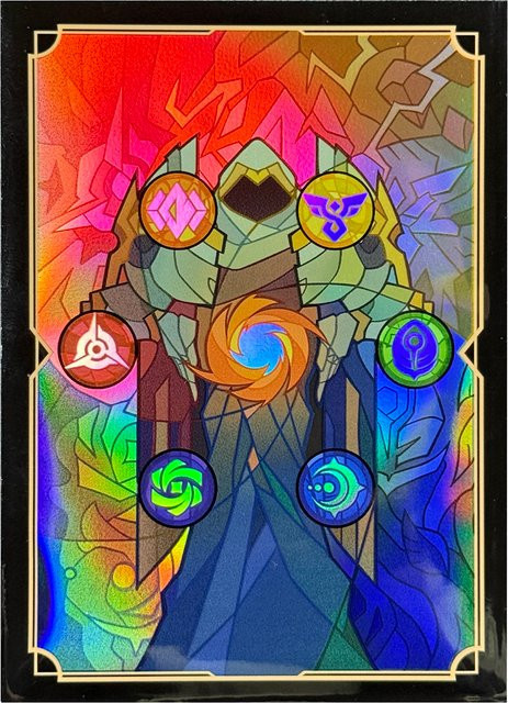 SHININGSOUL Holographische Kartenhüllen, Bunt / Mehrfarbig, 60 Stück - Bild 1